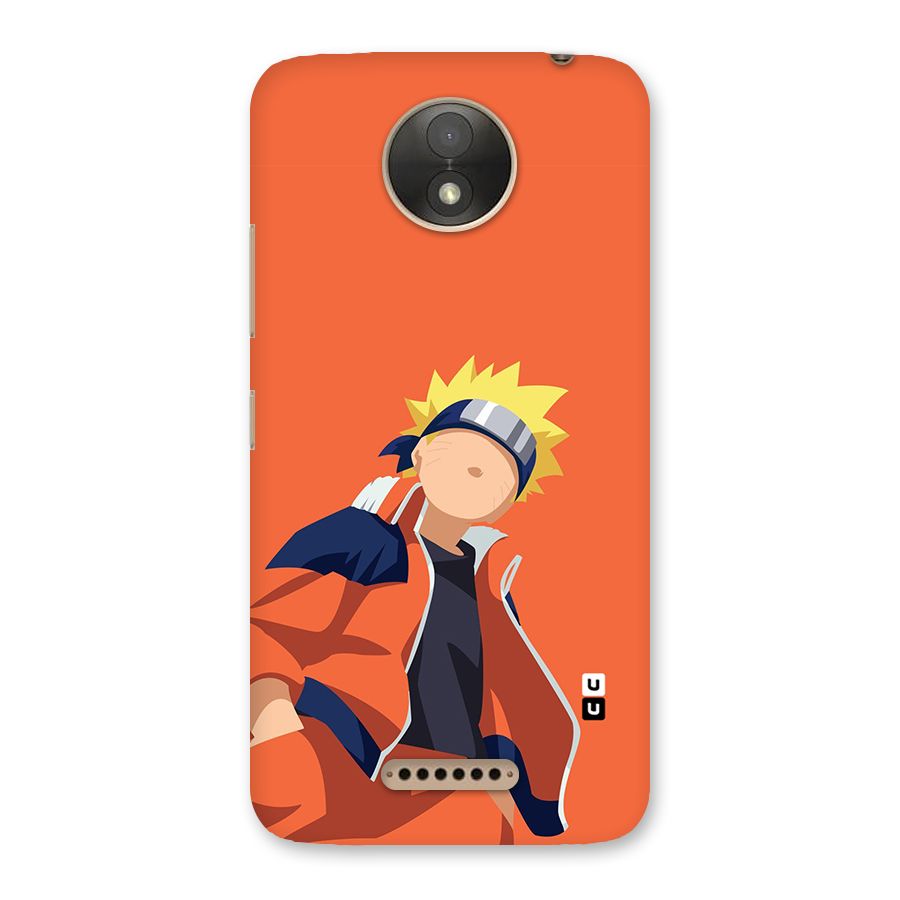 Naruto Uzumaki Minimalist Back Case for Moto C Plus