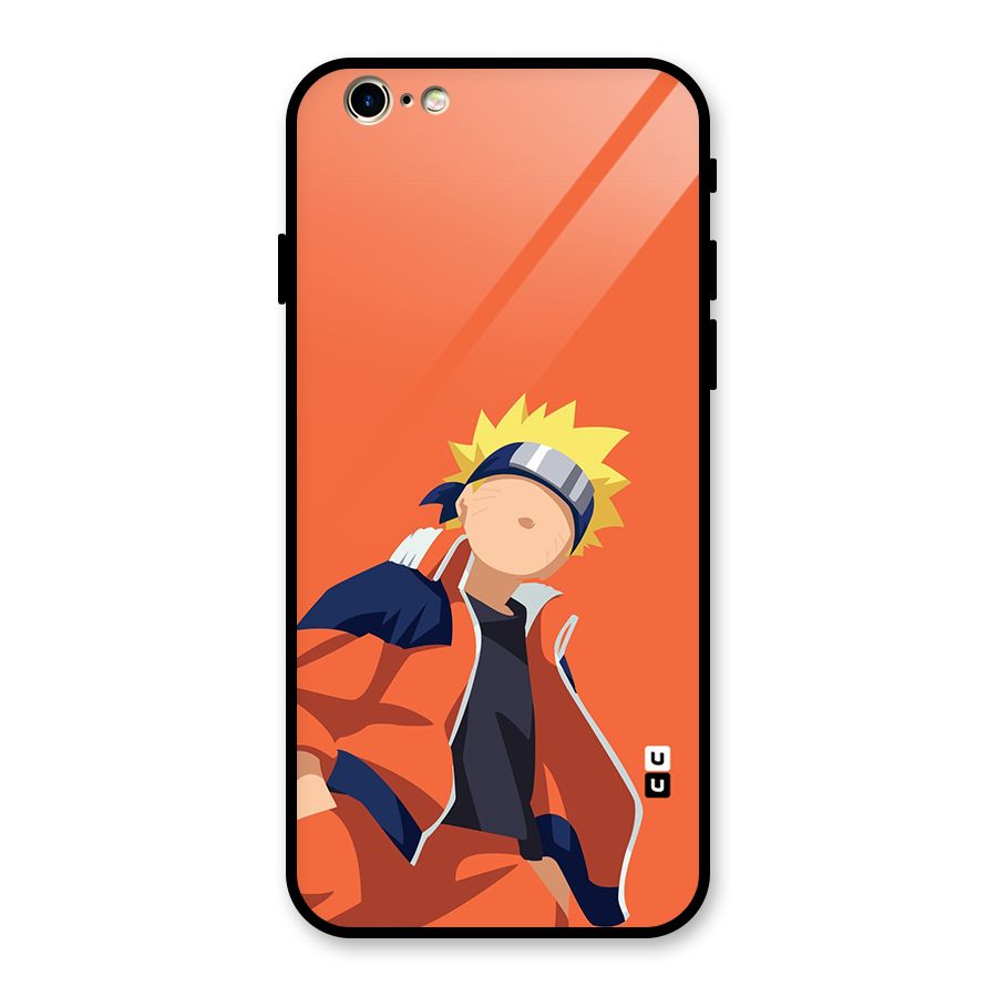 Naruto Uzumaki Minimalist Glass Back Case for iPhone 6 6S