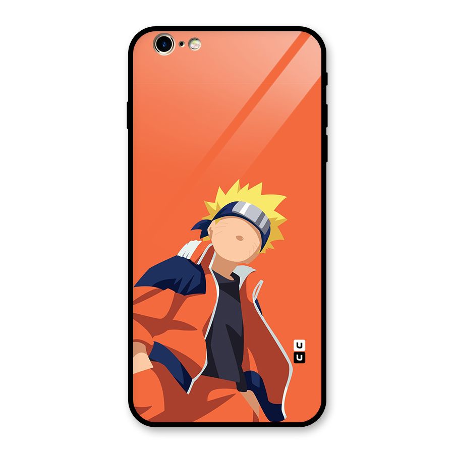 Naruto Uzumaki Minimalist Glass Back Case for iPhone 6 Plus 6S Plus
