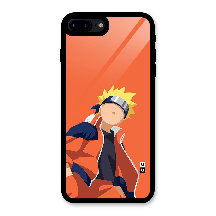 Naruto Uzumaki Minimalist Glass Back Case for iPhone 7 Plus