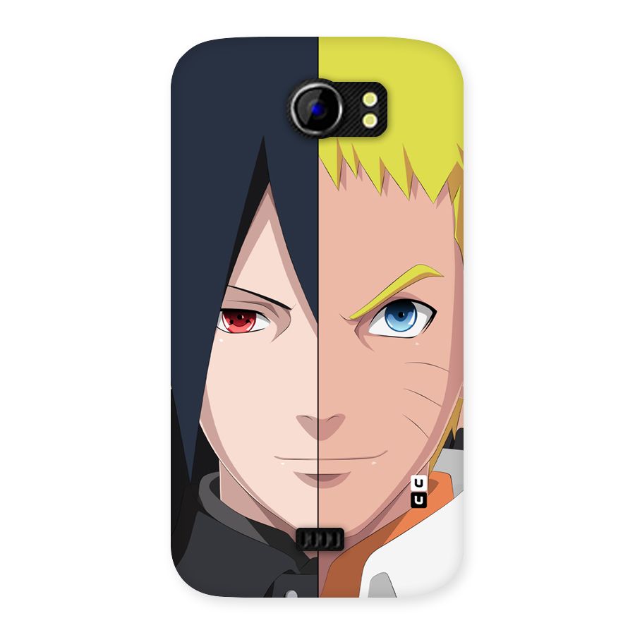 Naruto and Sasuke Back Case for Micromax Canvas 2 A110