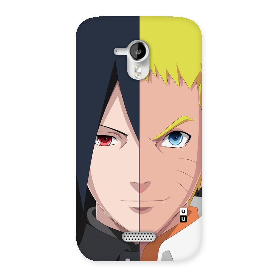 Naruto and Sasuke Back Case for Micromax Canvas HD A116