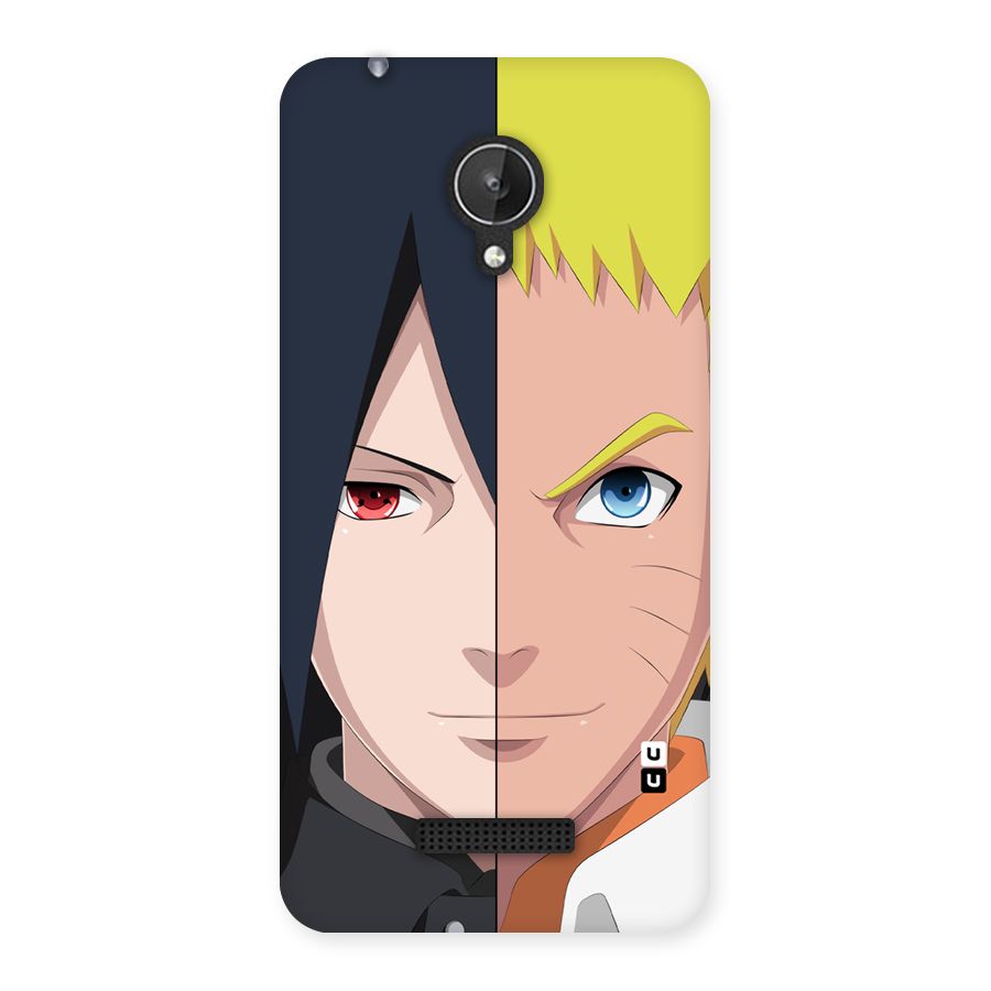 Naruto and Sasuke Back Case for Micromax Canvas Spark Q380