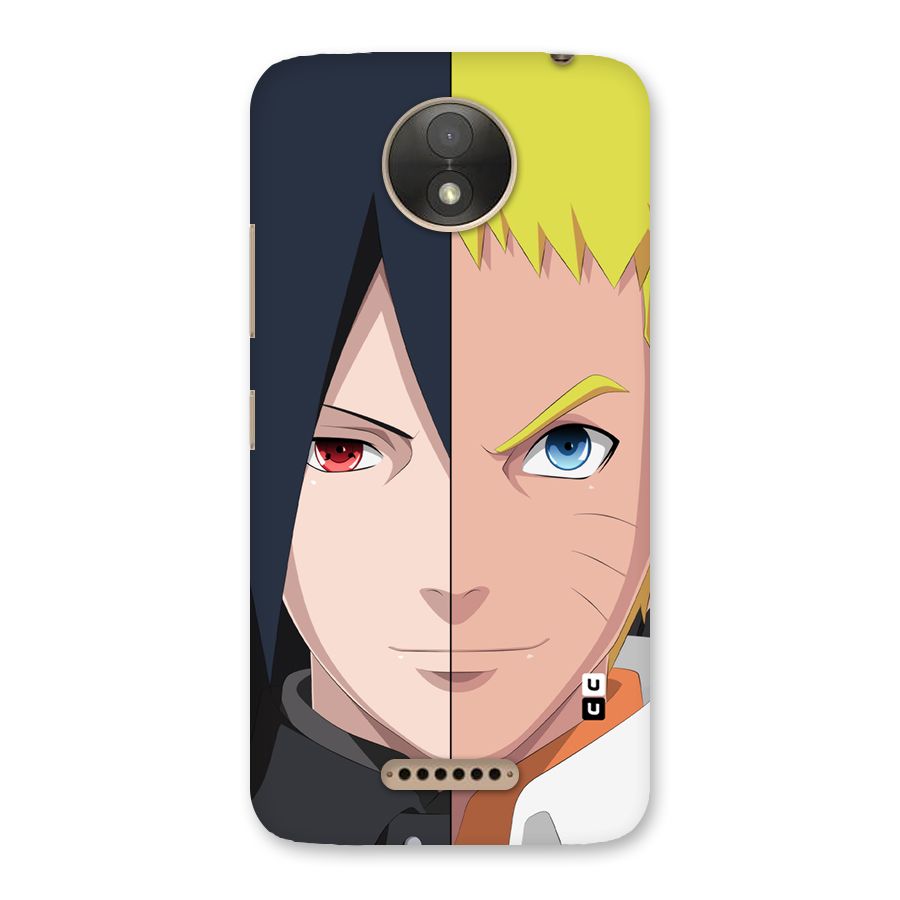 Naruto and Sasuke Back Case for Moto C Plus
