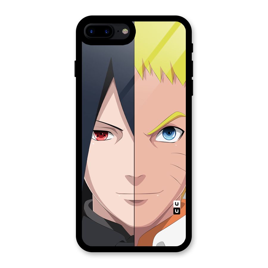 Naruto and Sasuke Glass Back Case for iPhone 7 Plus
