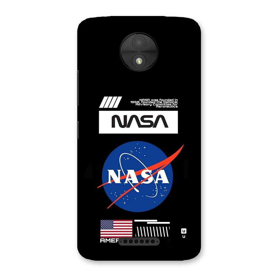 Nasa Zone Back Case for Moto C