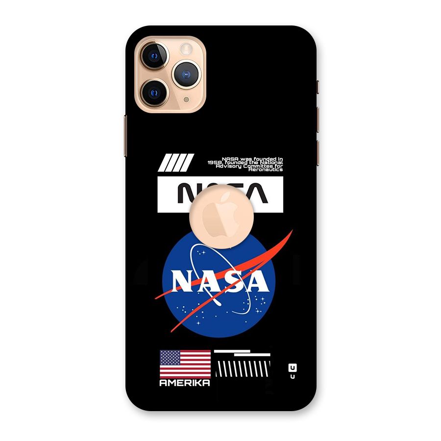 Nasa Zone Back Case for iPhone 11 Pro Max Logo Cut