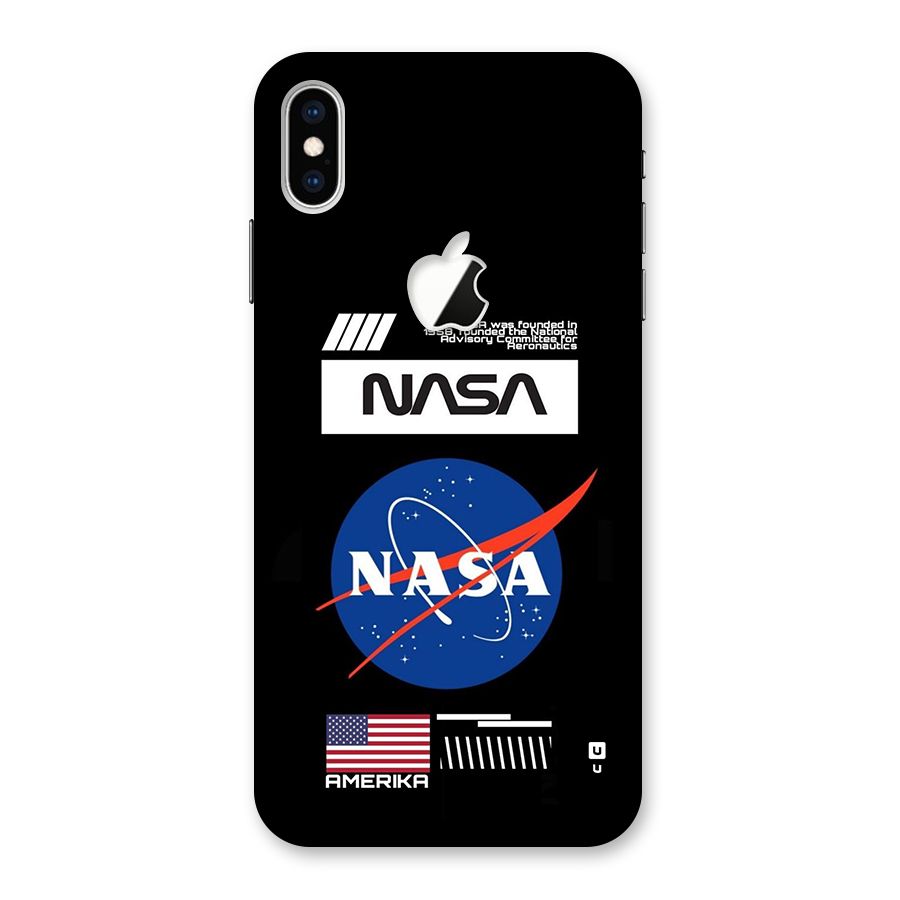 Nasa Zone Back Case for iPhone XS Max Apple Cut