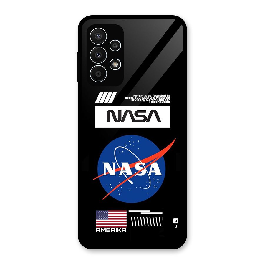 Nasa Zone Glass Back Case for Galaxy A23
