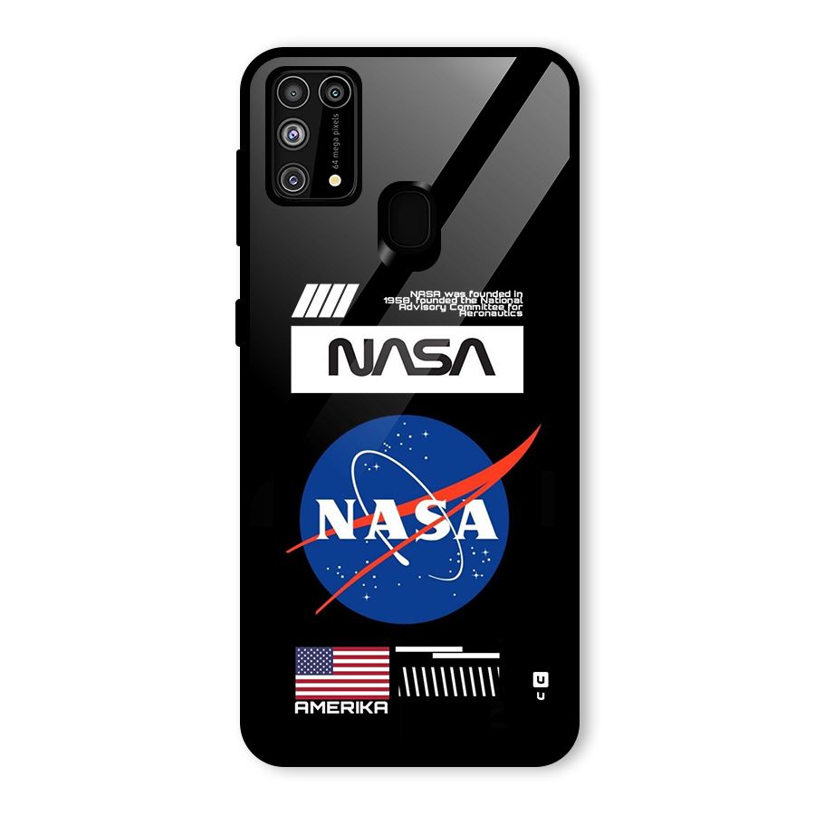 Nasa Zone Glass Back Case for Galaxy F41