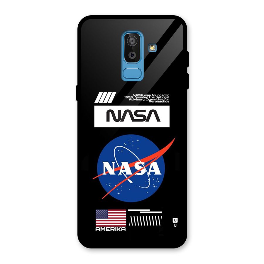 Nasa Zone Glass Back Case for Galaxy J8