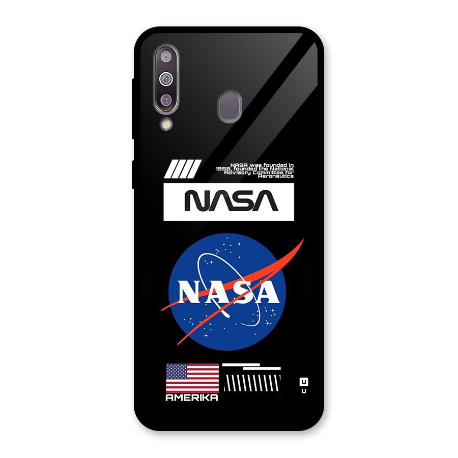 Nasa Zone Glass Back Case for Galaxy M30