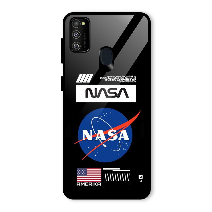 Nasa Zone Glass Back Case for Galaxy M30s