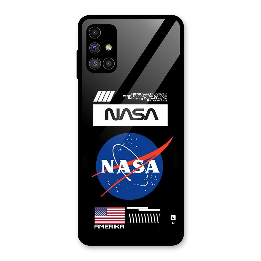 Nasa Zone Glass Back Case for Galaxy M51