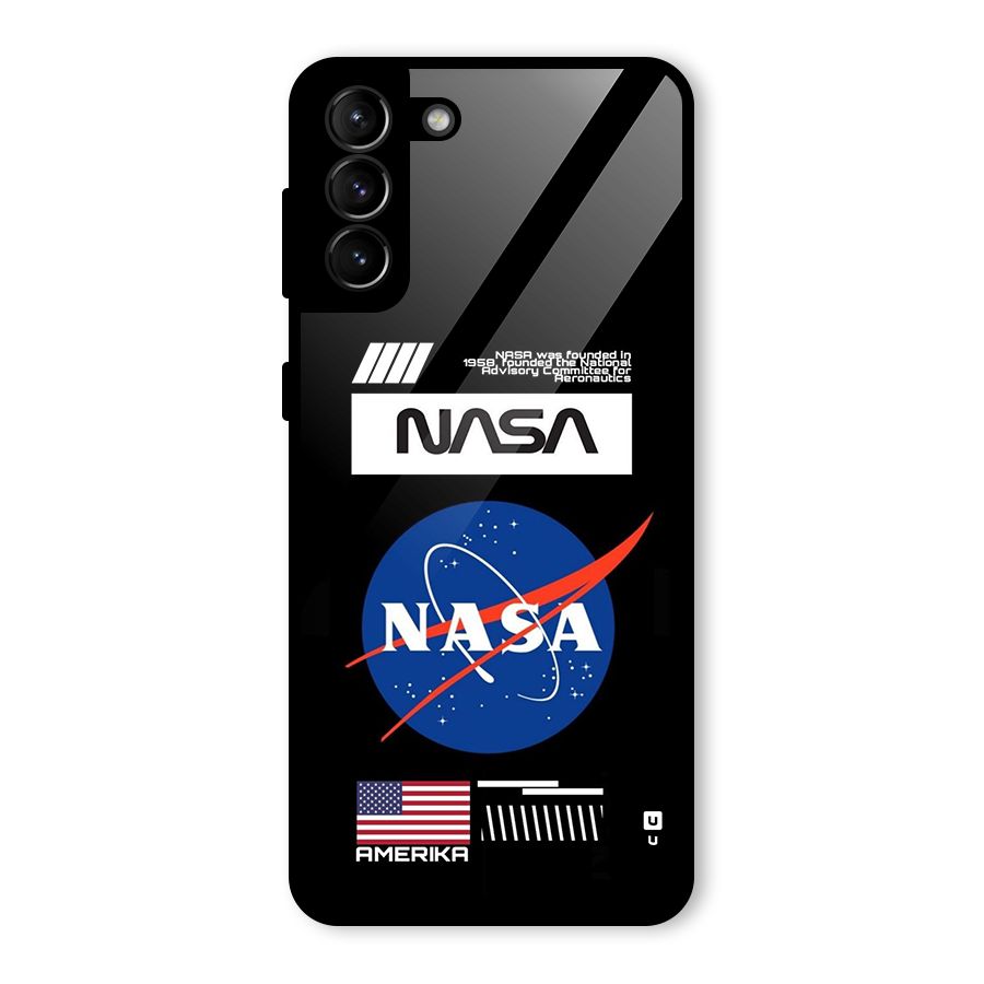 Nasa Zone Glass Back Case for Galaxy S21 Plus