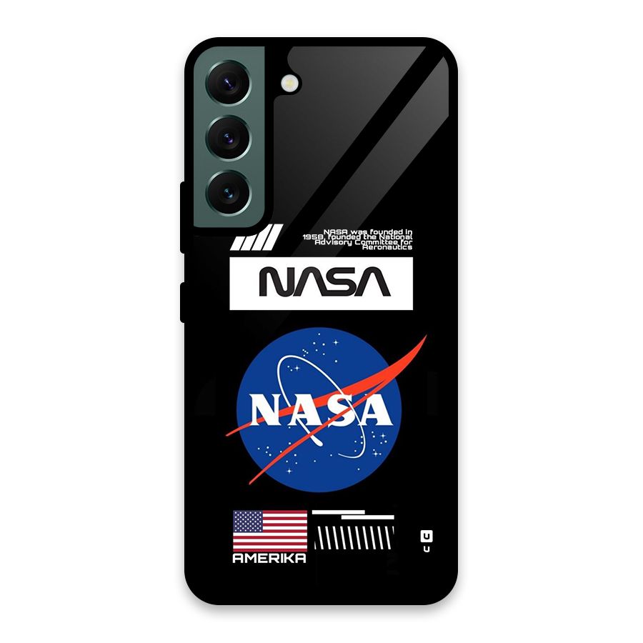 Nasa Zone Glass Back Case for Galaxy S22 5G