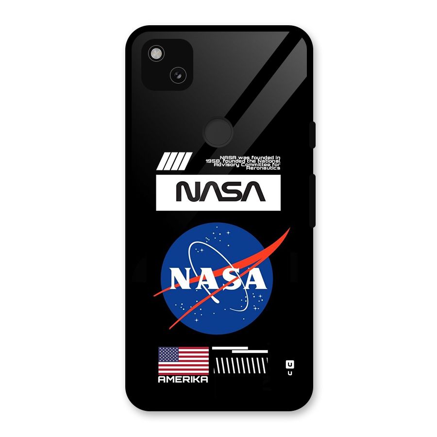 Nasa Zone Glass Back Case for Google Pixel 4a