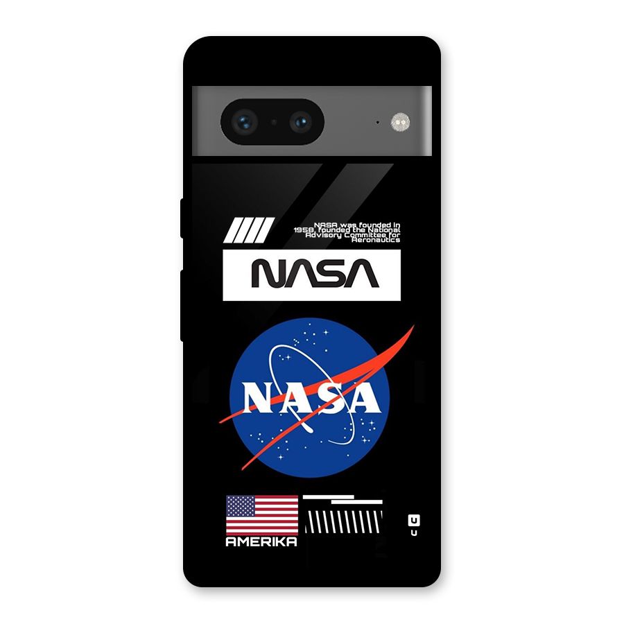Nasa Zone Glass Back Case for Google Pixel 7