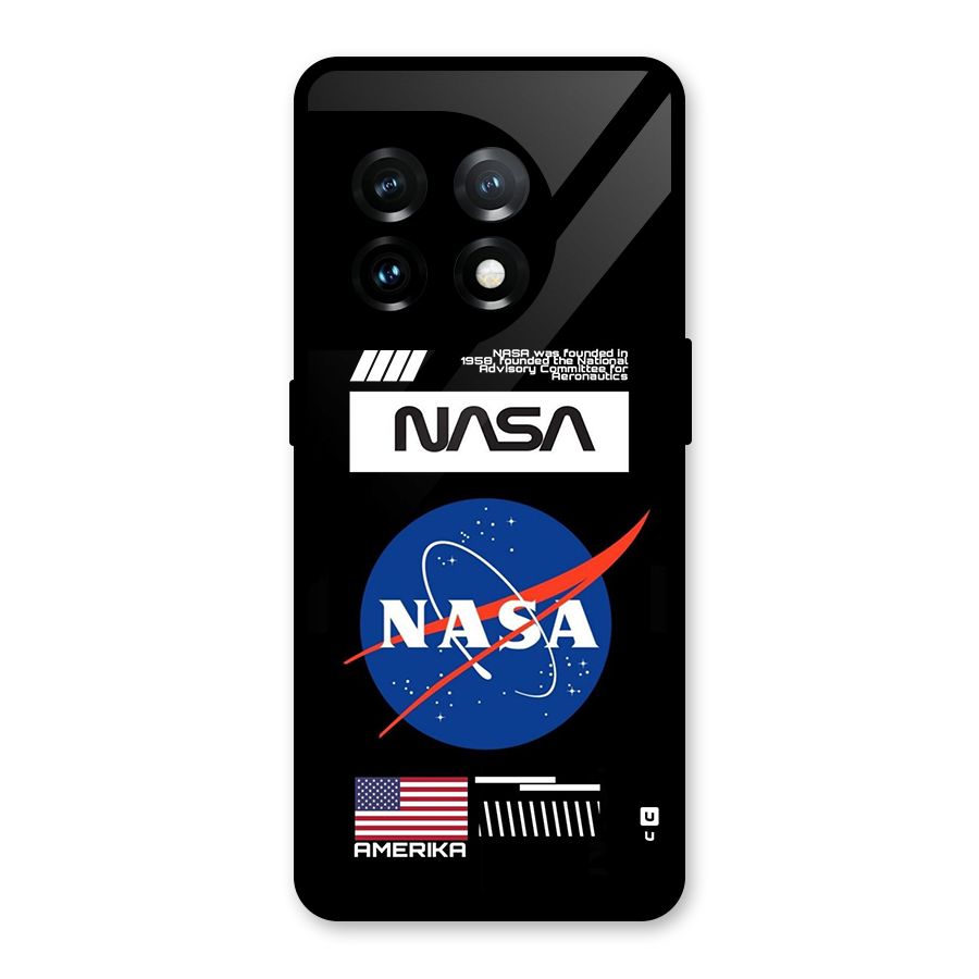 Nasa Zone Glass Back Case for OnePlus 11