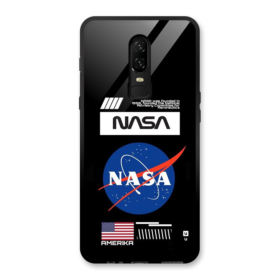 Nasa Zone Glass Back Case for OnePlus 6