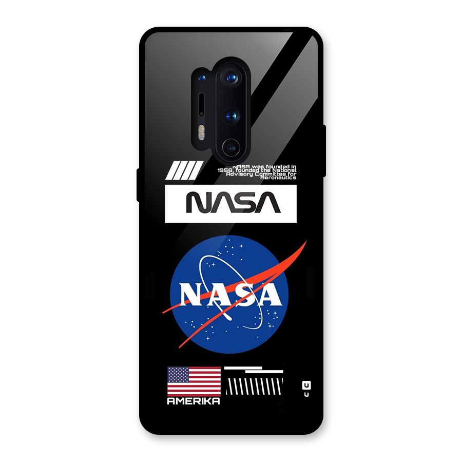 Nasa Zone Glass Back Case for OnePlus 8 Pro