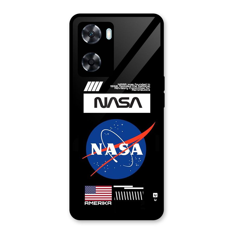 Nasa Zone Glass Back Case for Oppo A77s