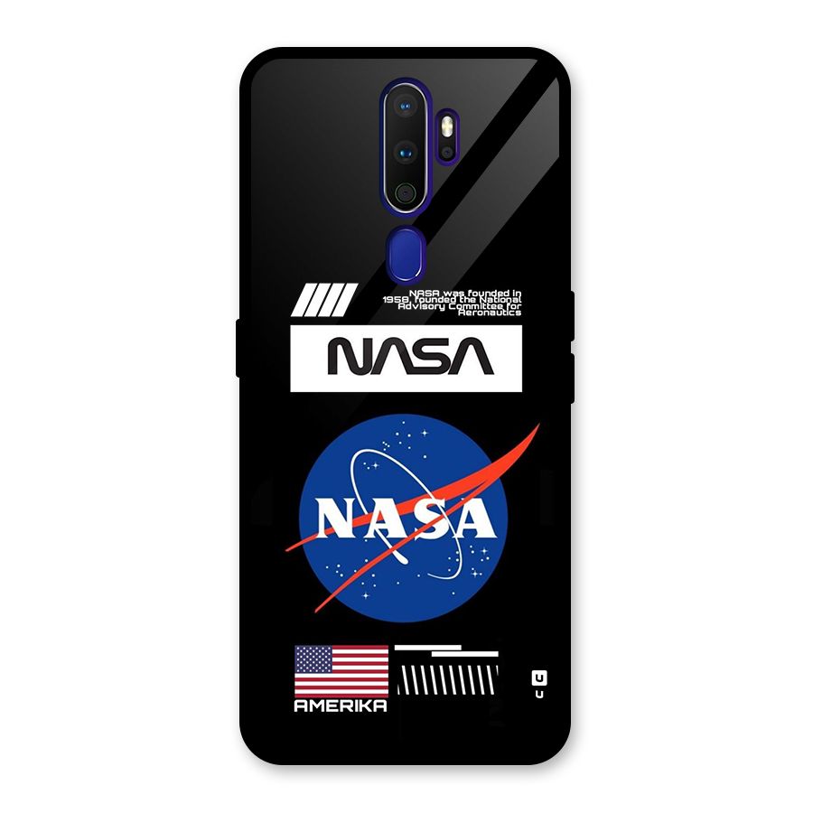 Nasa Zone Glass Back Case for Oppo A9 (2020)