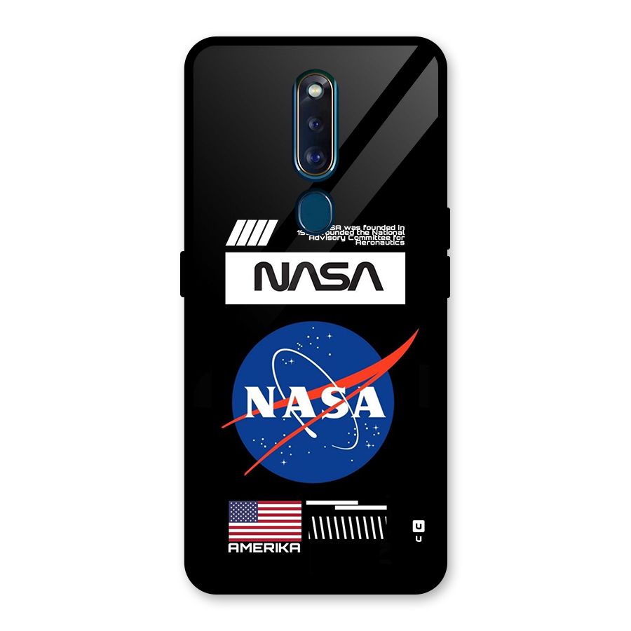 Nasa Zone Glass Back Case for Oppo F11 Pro