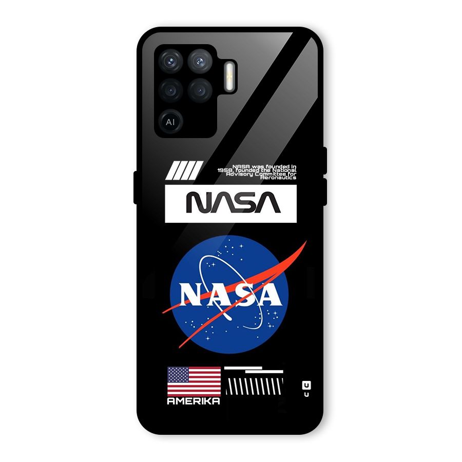 Nasa Zone Glass Back Case for Oppo F19 Pro
