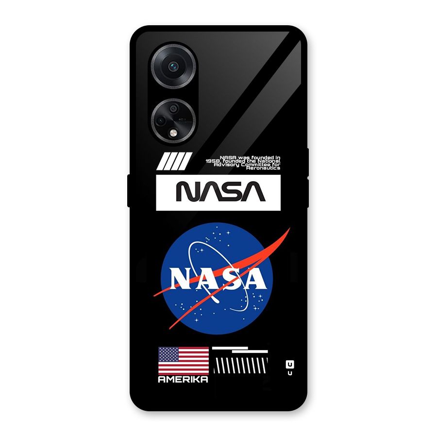 Nasa Zone Glass Back Case for Oppo F23