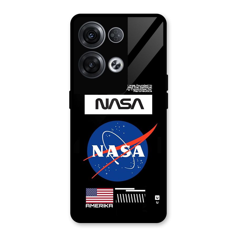 Nasa Zone Glass Back Case for Oppo Reno8 Pro 5G
