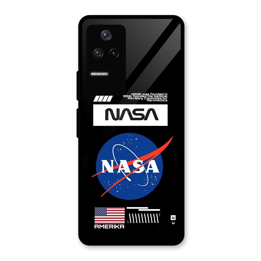 Nasa Zone Glass Back Case for Poco F4 5G