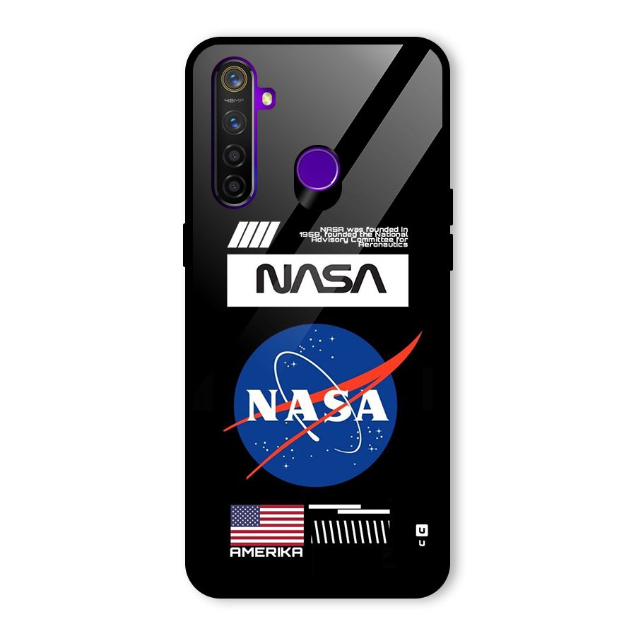 Nasa Zone Glass Back Case for Realme 5 Pro