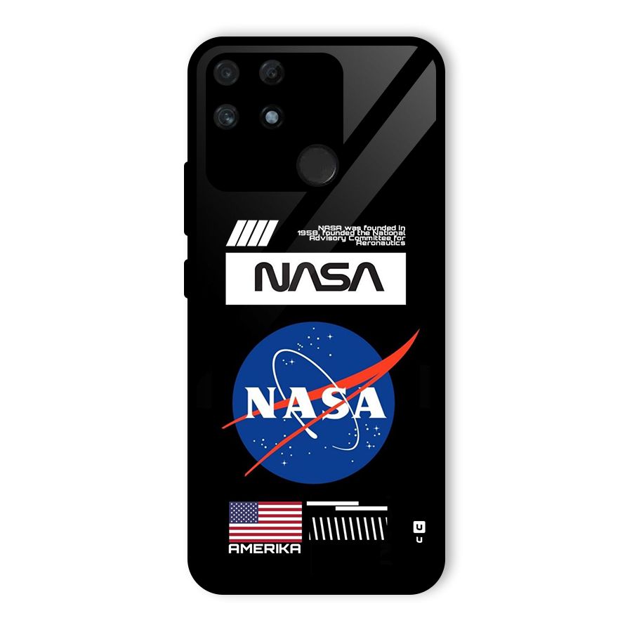 Nasa Zone Glass Back Case for Realme Narzo 50A