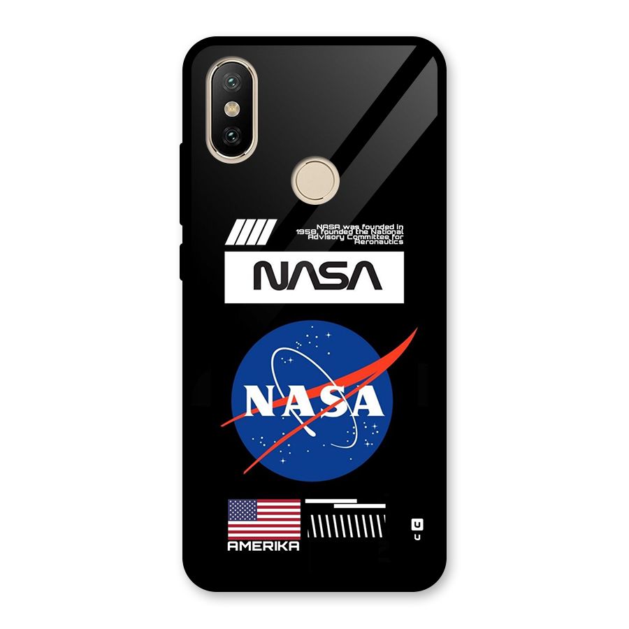Nasa Zone Glass Back Case for Redmi A2