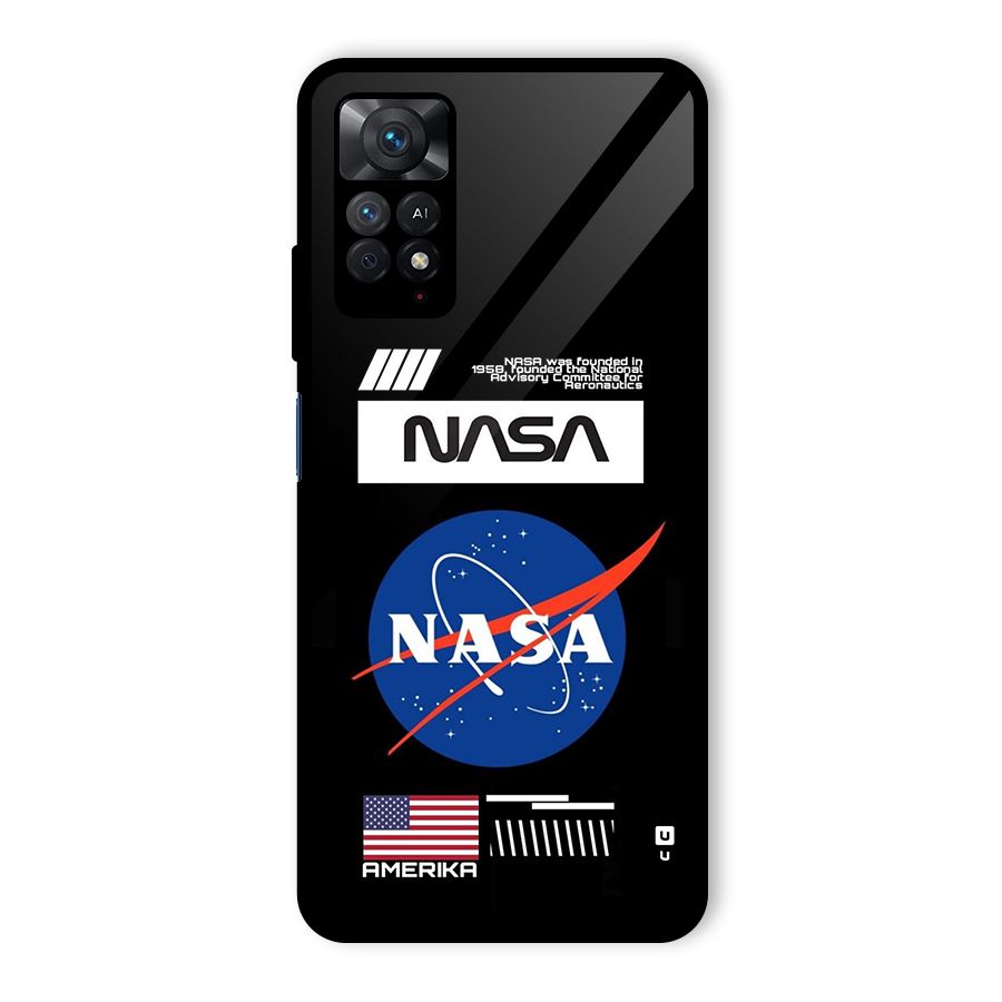 Nasa Zone Glass Back Case for Redmi Note 11 Pro