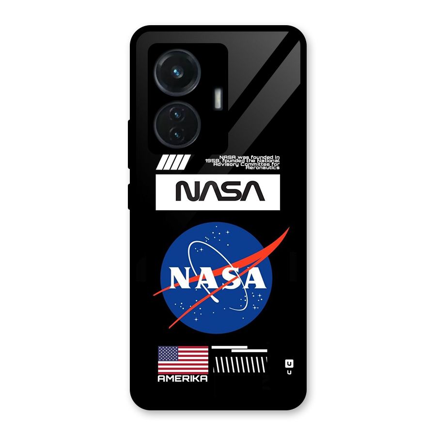 Nasa Zone Glass Back Case for Vivo T1 44W