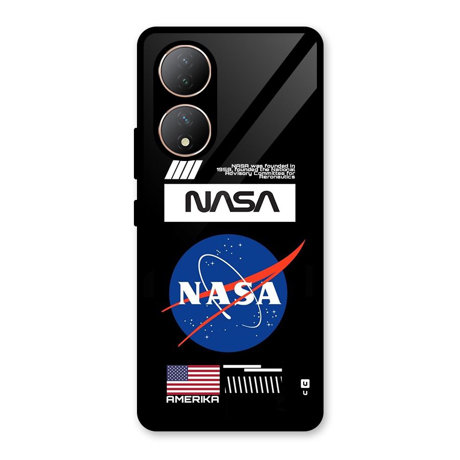 Nasa Zone Glass Back Case for Vivo T2