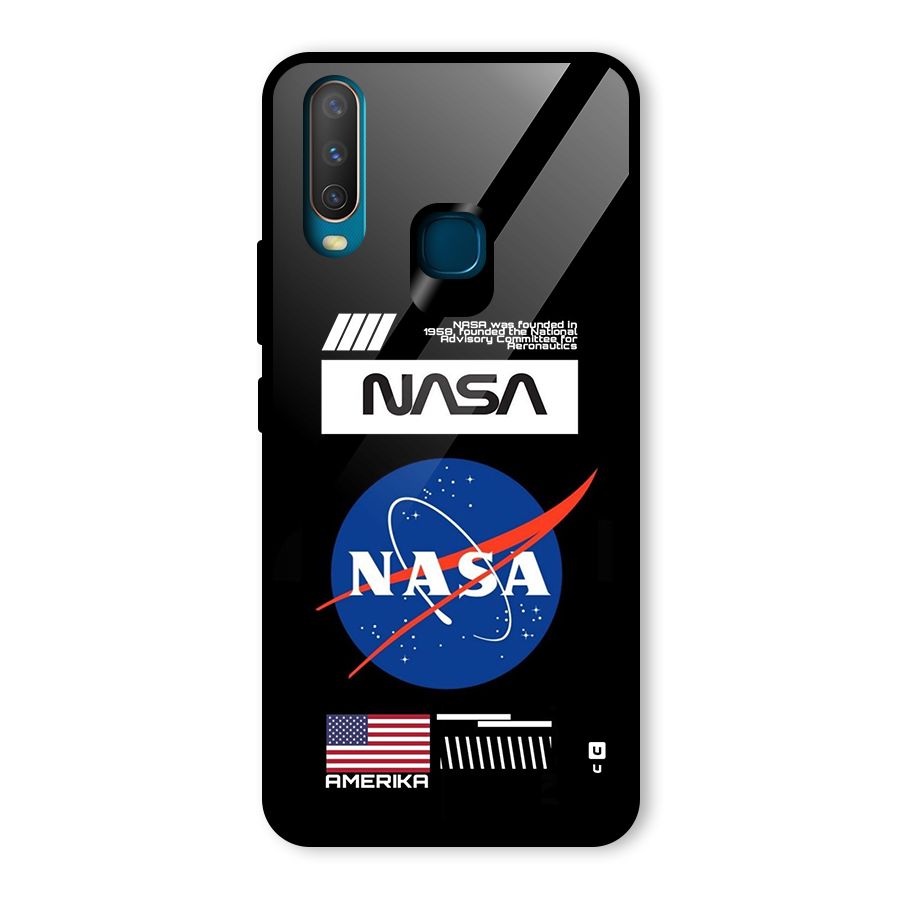 Nasa Zone Glass Back Case for Vivo U10