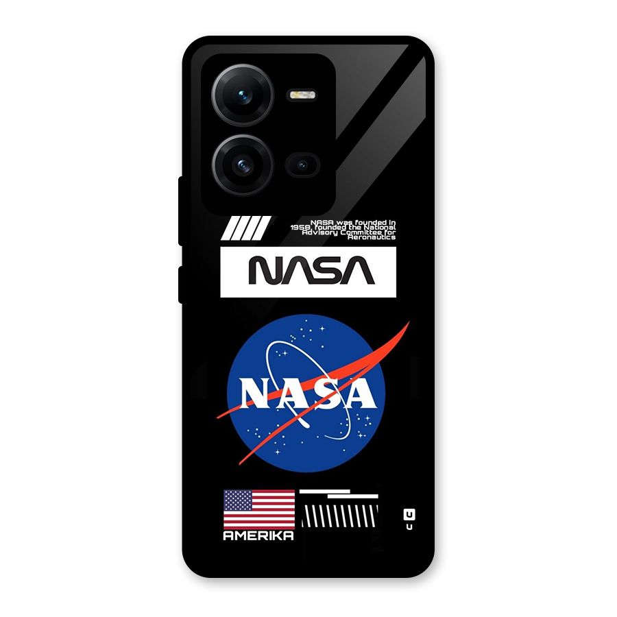 Nasa Zone Glass Back Case for Vivo V25