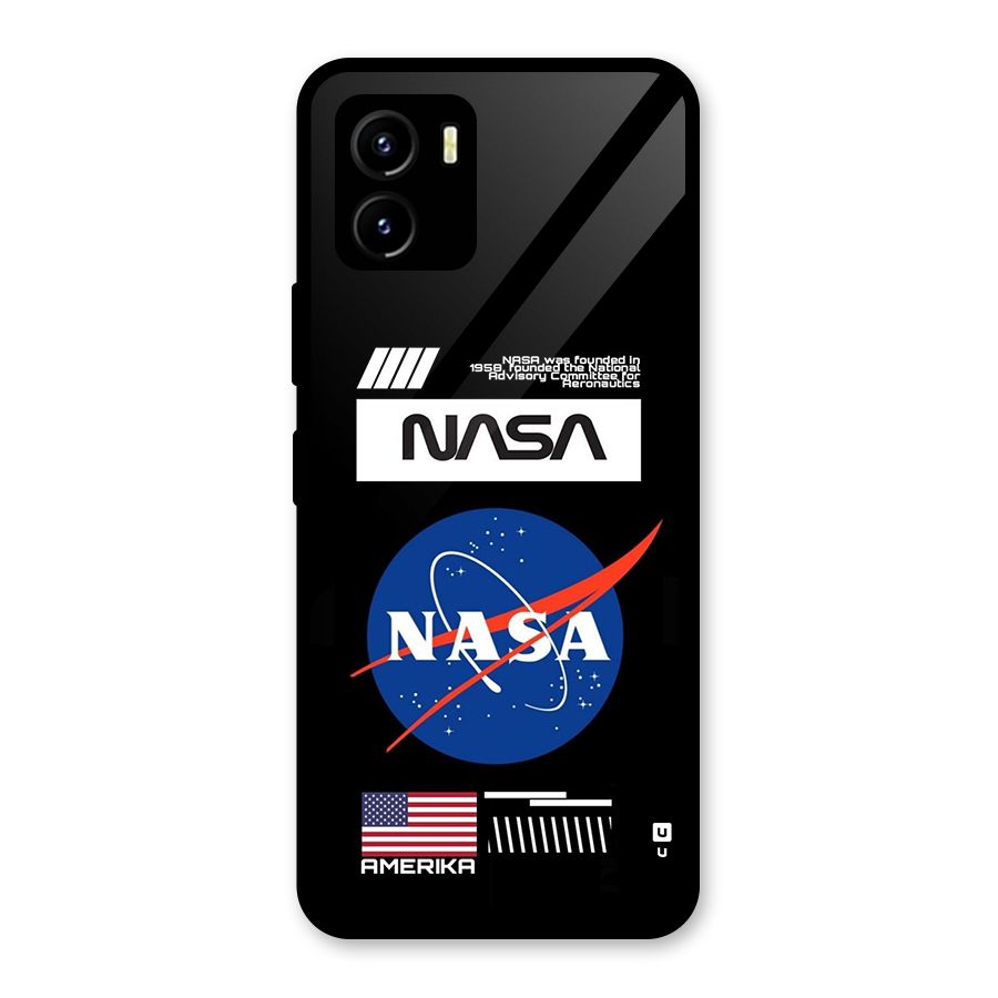 Nasa Zone Glass Back Case for Vivo Y15s