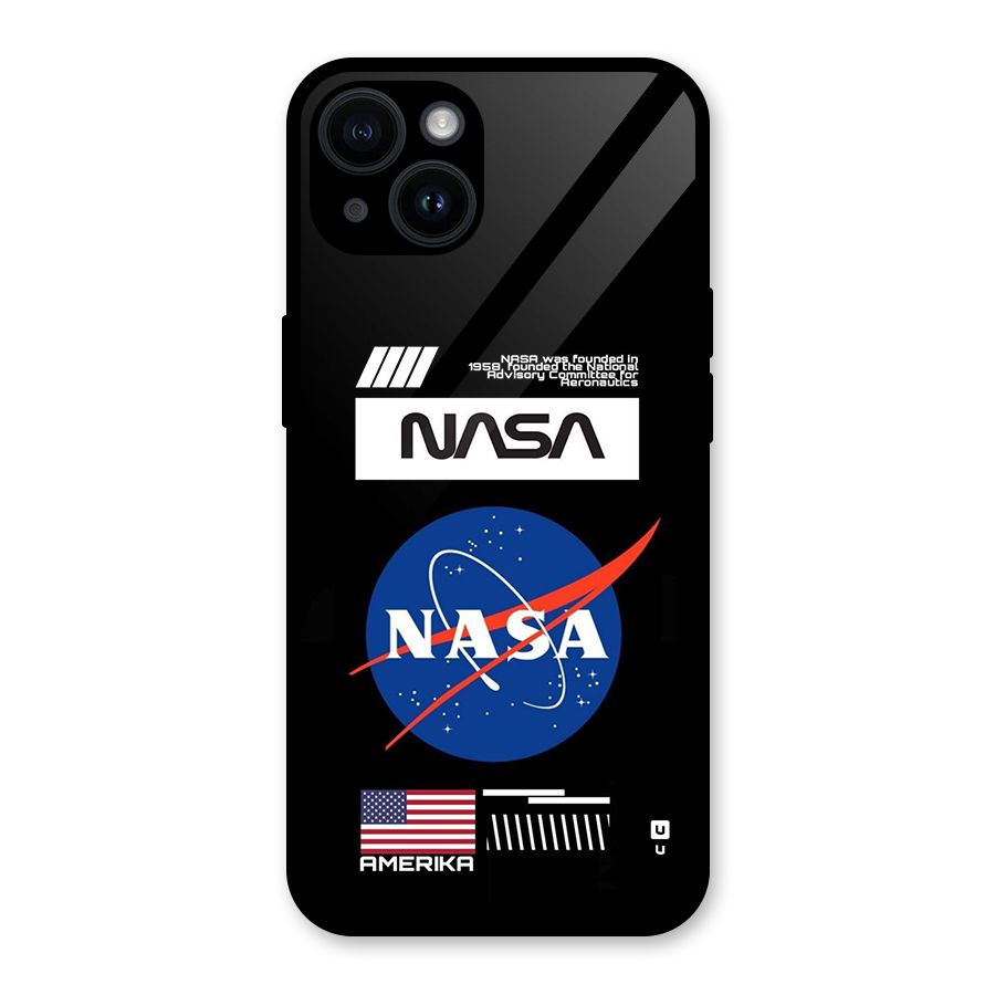 Nasa Zone Glass Back Case for iPhone 14
