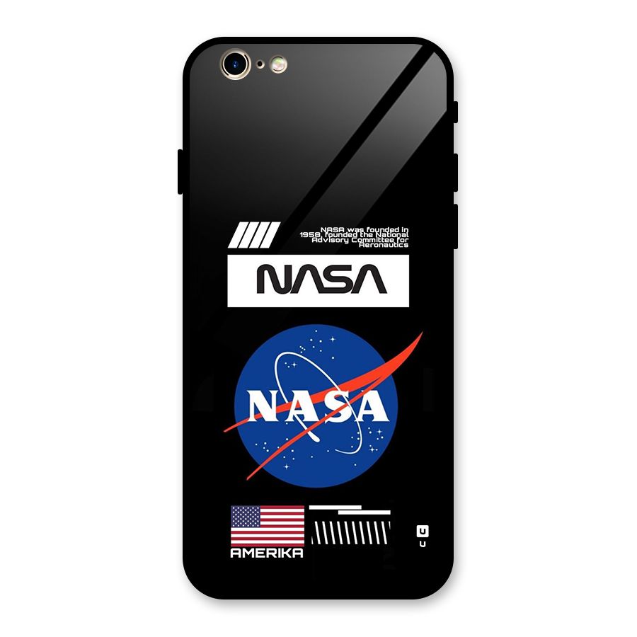 Nasa Zone Glass Back Case for iPhone 6 6S