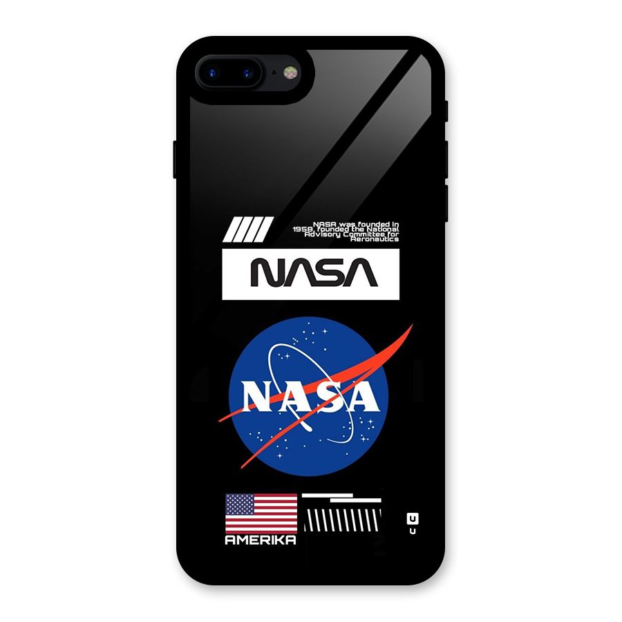 Nasa Zone Glass Back Case for iPhone 8 Plus