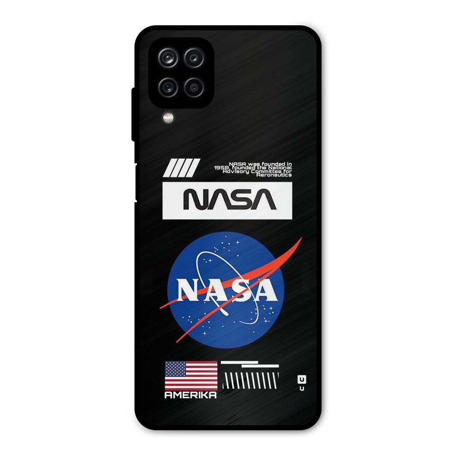 Nasa Zone Metal Back Case for Galaxy A12