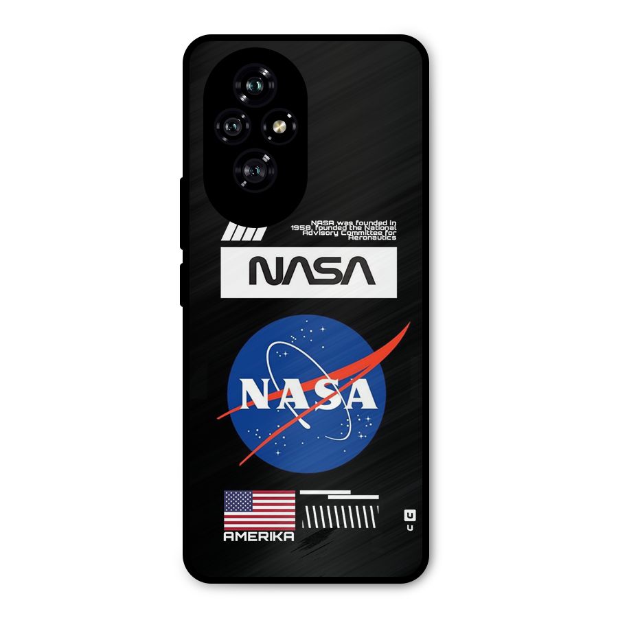 Nasa Zone Metal Back Case for Honor 200