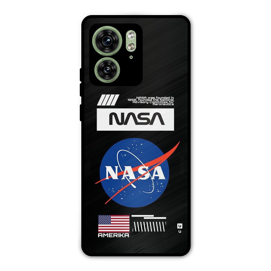 Nasa Zone Metal Back Case for Motorola Edge 40 5G