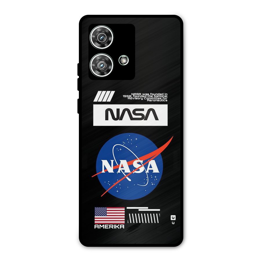 Nasa Zone Metal Back Case for Motorola Edge 40 Neo