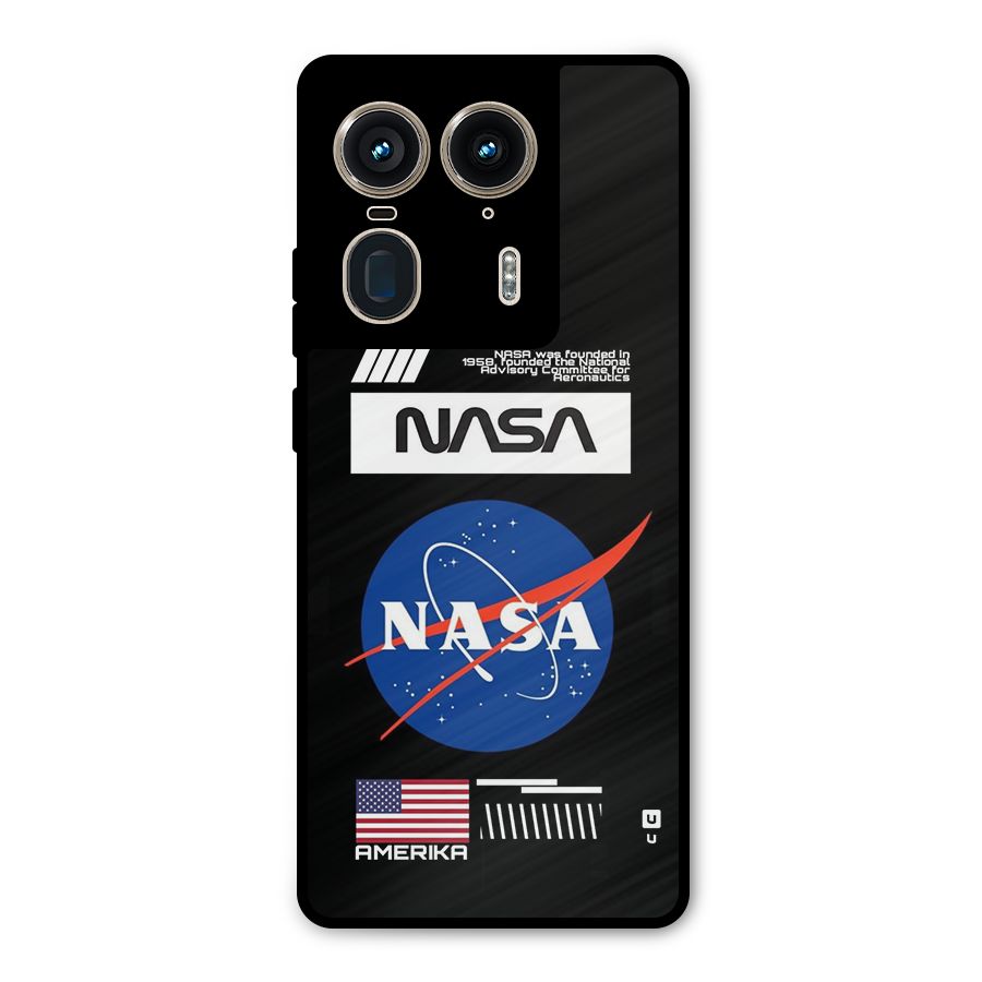 Nasa Zone Metal Back Case for Motorola Edge 50 Ultra