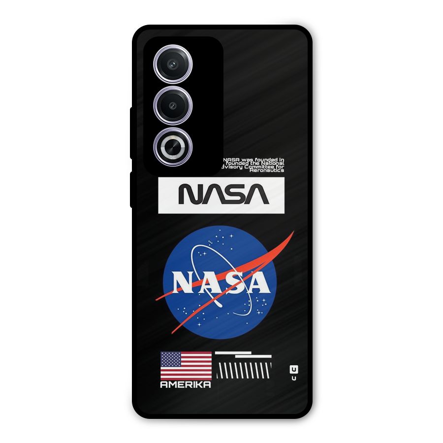 Nasa Zone Metal Back Case for Oppo A3 Pro